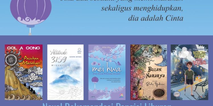 5 Novel Rekomendasi untuk Liburan dari Indiva Media Kreasi