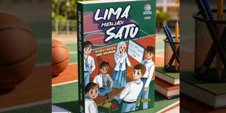 Lima Menjadi Satu: Huru-hara Lima Sekawan, Kisah Persahabatan, Cinta, dan Mimpi yang Menghibur